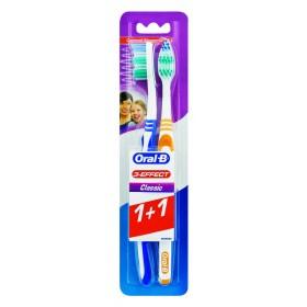 Зубная щетка oral-b 3 effect натуральная свежесть 40 средняя 1+1шт бесплатно (3014260841942)