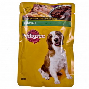 4011100157385 - Полнорационный консервированный корм "Pedigree" Для взрослых собак всех пород, с дичью, 100г