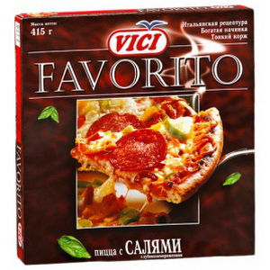 4740056037518 - Пицца "vici" favorito с салями 350г