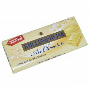 4820005191796 - Шоколад "Миллениум" белый пористый