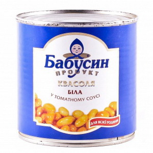 4820049140149 - Фасоль "Бабусин продукт" в томатном соусе