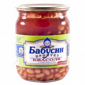 4820049140217 - Фасоль "Бабусин продукт" в томатном соусе
