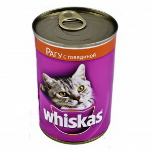 5000159373647 - Полнорационный корм для кошек Whiskas, рагу с говядиной, 400г.