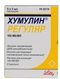 4602103000916 — Хумулин Регуляр, картриджи 100Ме/мл 3мл 5 шт