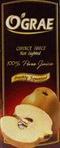 4760038001559 — Сок "O`grae" айвовый 100%, 0,2 л