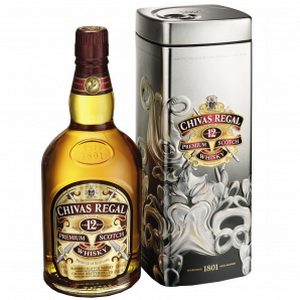 080432400234 — Виски "Chivas Regal" 12yo в металлической коробке 0.75л
