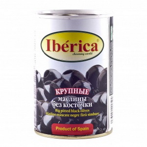 2000031975016 — Маслины "Iberica" без косточки 420г