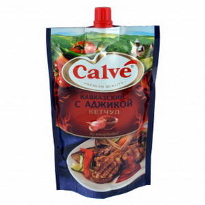 2045452000008 — Кетчуп "Calve" Кавказский с аджикой д/п 350г