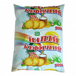 2048199000010 — Напиток кефирный "Сакский Молоко-Завод" Ананас 2.5% п/э 500г