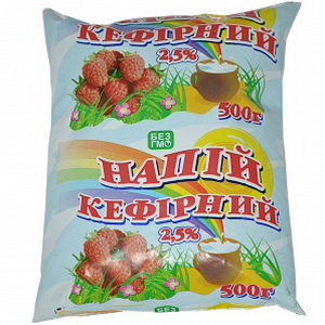 2048201000014 — Напиток кефирный "Сакский Молоко-Завод" Малина 2.5% п/э 500г