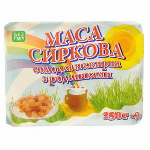 2048216000016 — Творог "Сакский Молоко-Завод" Изюм 0% м/у 250г