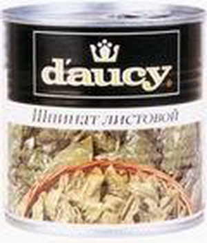 3017800139721 — Шпинат листовой D`AUCY ж/б, 400г.