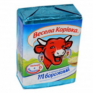 3073781045338 — Сыр плавленый "Веселая коровка" Творожный фольга 90г