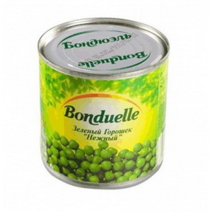 3083680538404 — Горошек конс. bonduelle железная банка 200г