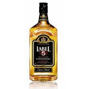3147690025702 — Виски Label №5 Шотл. Classic Black 1.0 л. 40%% подарочн упак 40%% /Великобритания/