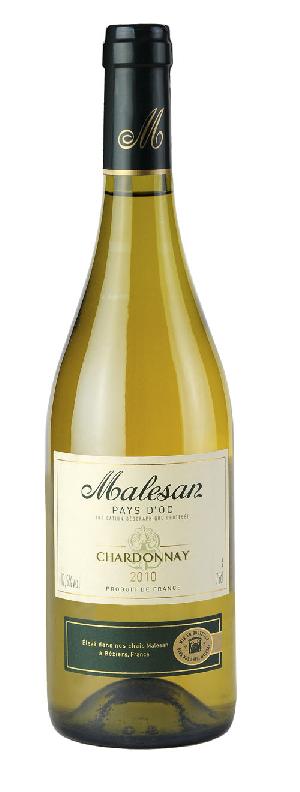 3180280449618 — Вино Malesan Chardonnay белое сухое 0.75 л 12.5% 