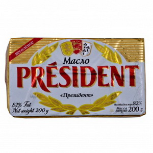 3228022910023 — Президент Масло несолоне к/в 82%  200г