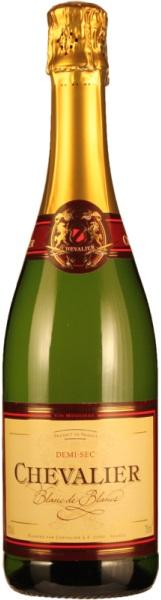 3277190001651 — Игристое вино Boisset Chevalier Blanc de Blancs Demi Sec белое полусухое 0.75 л 11% 