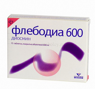 3400970002146 — Флебодиа, таблетки 600мг 15 шт