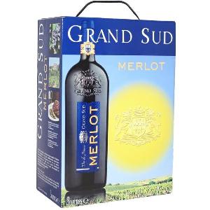 3500610032738 — Вино Les Grands Chais de France Grand Sud Merlot красное сухое 3 л 13%