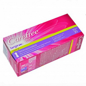 3574660118421 — Ежедневные салфетки "CAREFREE" Large, fresh, 20 шт.