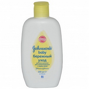 3574660651362 — Молочко детское "Johnson`s baby" Бережный уход для новорожденных 200мл