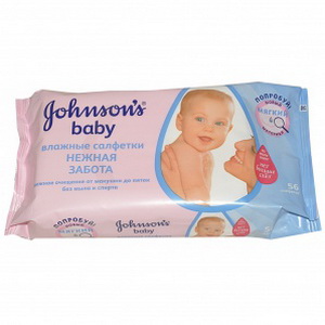 3574660723212 — Johnson's baby Влажные салфетки Нежная Забота 56 шт