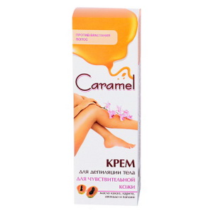 3760154640770 — Caramel крем д/депиляции чувст. кожи против врастания волос
