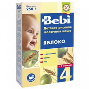 3838600217545 — Каша беби молоко яблоко 250г