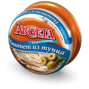 3838975566460 — Паштет "ARGETA" с тунцом 95 г.