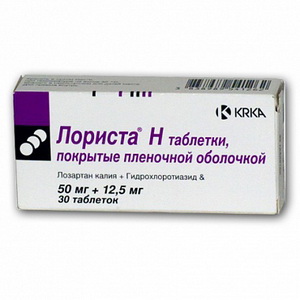 3838989541286 — Лориста Н, таблетки 50Мг+12,5Мг 60 шт