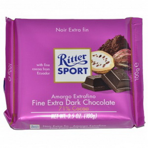 4000417260000 — Шоколад "Ritter Sport" Экстрачёрный Изысканный 100г