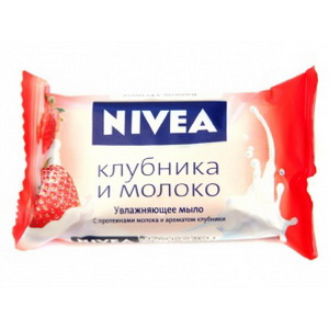 4005808824328 — Nivea Клубника и молоко.Нивея  Мыло-уход с протеинами молока и ароматом клубники. 90 г