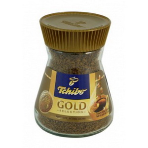 4006064010111 — Натуральный растворимый сублимированный кофе "Tchibo" GOLD selection, Насыщенный и Благородный, 100г