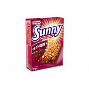 4008713703986 — Батончики мюсли с клюквой "Sunny", 8 Мюсли-ригель, 200 г. 