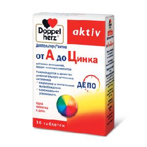 4009932556285 — Doppel herz / от А до Цинка / 30 таблеток