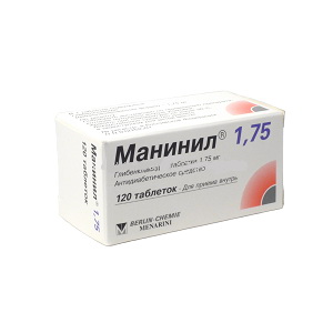 4013054001189 — Манинил, таблетки 1,75Мг 120 шт
