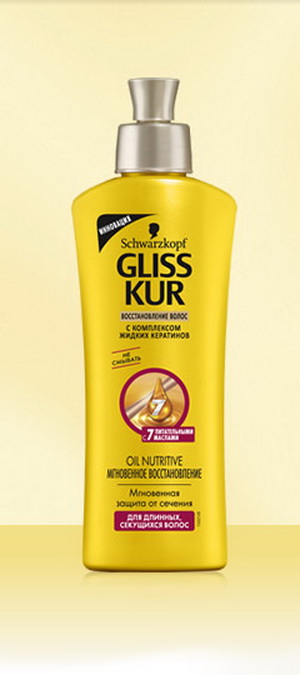 4015000544177 — Мгновенное восстановление Gliss Kur "Oil Nutritive", для длинных, секущихся волос, 150 мл