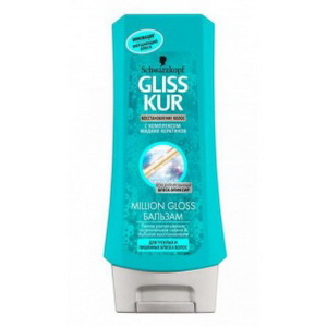 4015000976534 — Gliss Kur Бальзам "Million Gloss. Ослепительный блеск", для тусклых и лишенных блеска волос, 200 мл