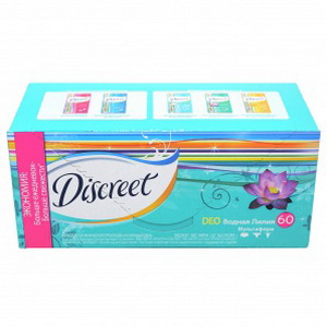 4015400108023 — DISCREET Щоденні гіг. прокл. Deo Irresistible Multiform Trio 60 шт ПрепакКороб 60 шт