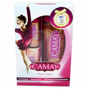 4015600786724 — Подарочный набор CAMAY (Гель д/д 250мл+АэрозолДезодорант-антиперспирант 35мл+Мыло 100г) Dynamique