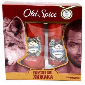 4015600818463 — Подарочный набор Old Spice Wolfthorn аэрозольный дезодорант и гель для душа 
