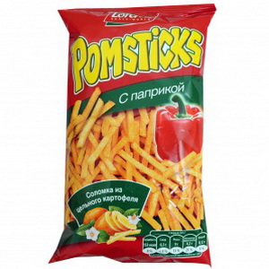 4017100722004 — Pomsticks чіпси картопляні 100 г Паприка