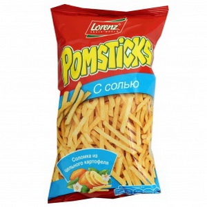4018077721472 — Картофельные чипсы "Pomsticks" соломкой с солью "Lorenz", 100г