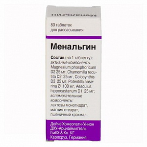 4029917000275 — Менальгин, таблетки гомеопатические 80шт