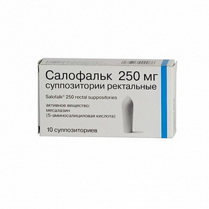 4032717000086 — Салофальк, свечи ректальные 250мг 10шт