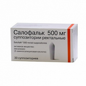 4032717000123 — Салофальк, свечи ректальные 500мг 30шт