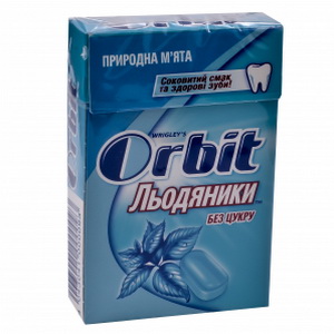 4043041000093 — Леденцы "Orbit" С ароматом мяты, без сахара, 14 драже, 35г