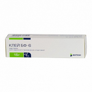 4600053020459 — Клей Бф-6, раствор спиртовой 15г