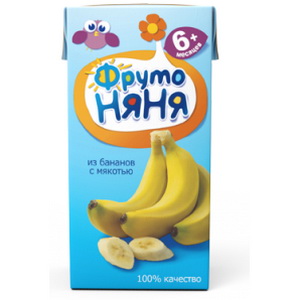 4600338002514 — Нектар для детского питания "Фруто няня" банановый с мякотью, с 3-х лет, 0,5л